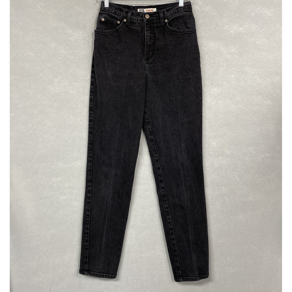 VTG Women’s Jeans 10 Tall Faded Glory Stretch Black High Rise Mom Grunge 90s